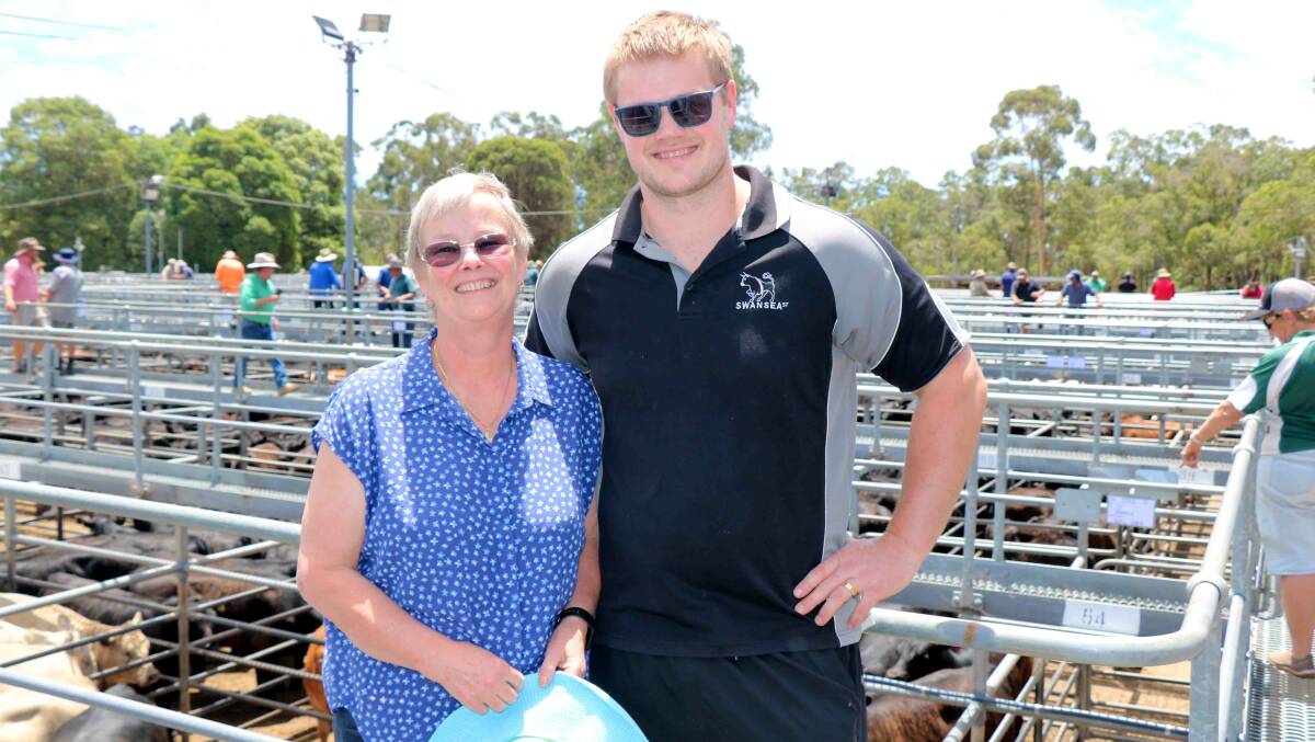 Helen and Regan Goddard-Borger, Swansea Street Meat Market, were at the sale and set the pace by buying the top beef steers for $2035.