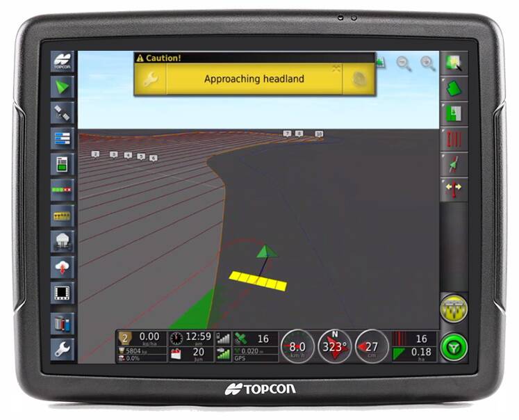 By also using the Topcon X35 controller with Morris seeding rigs for auto-steer, growers can take advantage of the dealer-installed option for automatic end-of-row turning, which produces a teardrop turn and is particularly effective in angular paddocks.