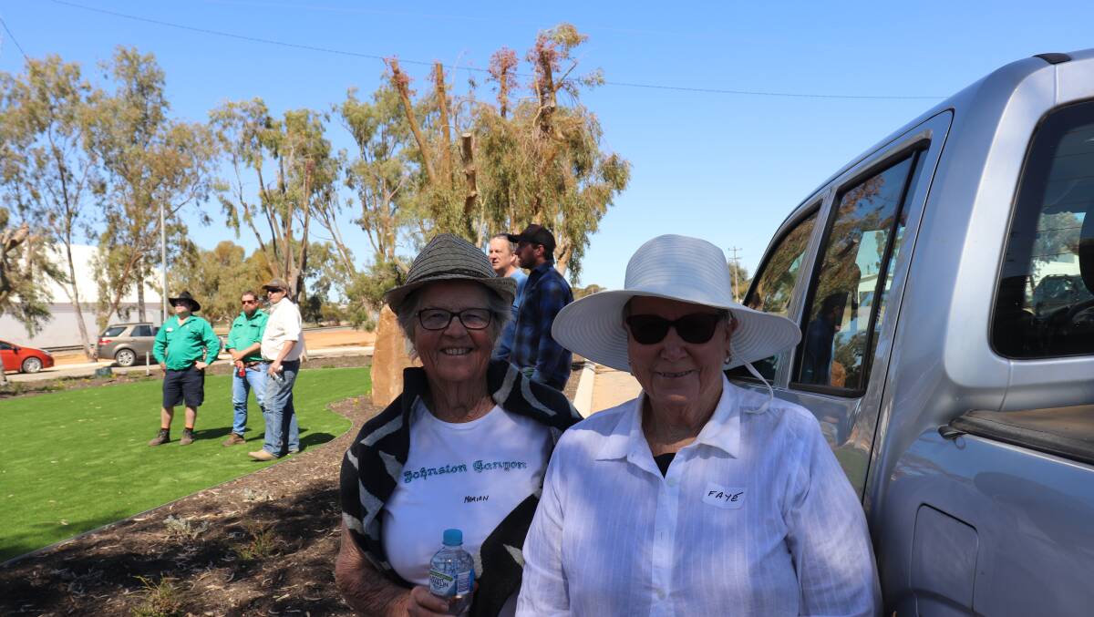 Beacon friends Marian Kirby (left), who has eucalyptus trees ready for harvest and Faye Clark, whose trees have been harvested by Kochii Eucalyptus Oil.