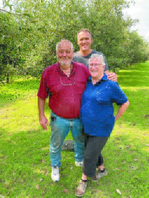 Imre, Andrew and Sue Mencshelyi of Whirlwind Olives at Margaret River.