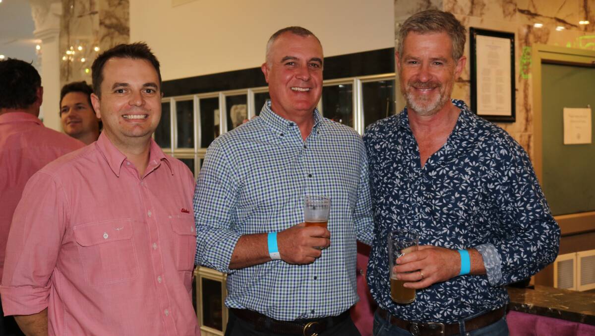 Elders senior real estate executive rural Simon Cheetham (left), with WA State general manager, Nick Fazekas and State real estate manager Drew Cary.