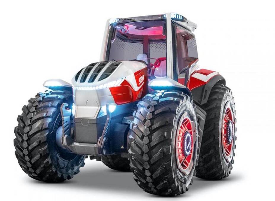 The new concept tractor from Austrian manufacturer Steyr, appropriately called the STEYR Konzept. 
