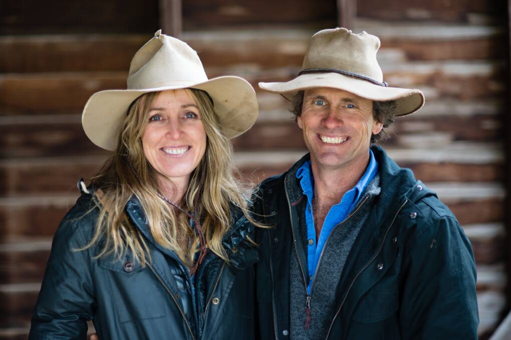 Lori and Warren Pensini who established and operate Blackwood Valley Beef, Boyup Brook. They love their cattle and their hats.