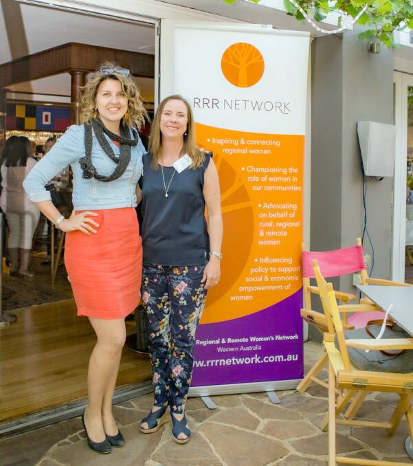 p Elizabeth Brennan (left), with Alicia Adkins Consulting founder Alicia Adkins at a RRR Network sundowner.
