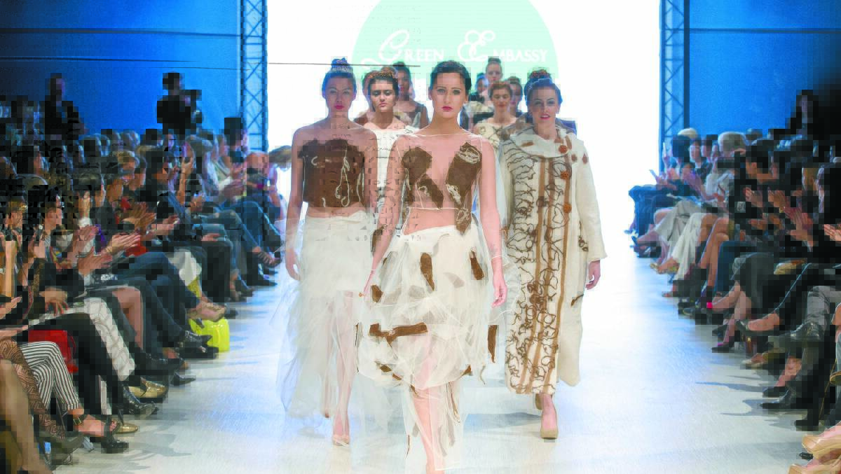 Green Embassy's Merino and alpaca Earth Collection at Vancouver Fashion Week. Photos by Simon Amstrong.