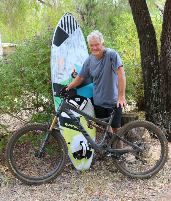 Daily meditation and regular exercise through mountain biking and windsurfing have been critical in helping Richard Hall manage his depression.