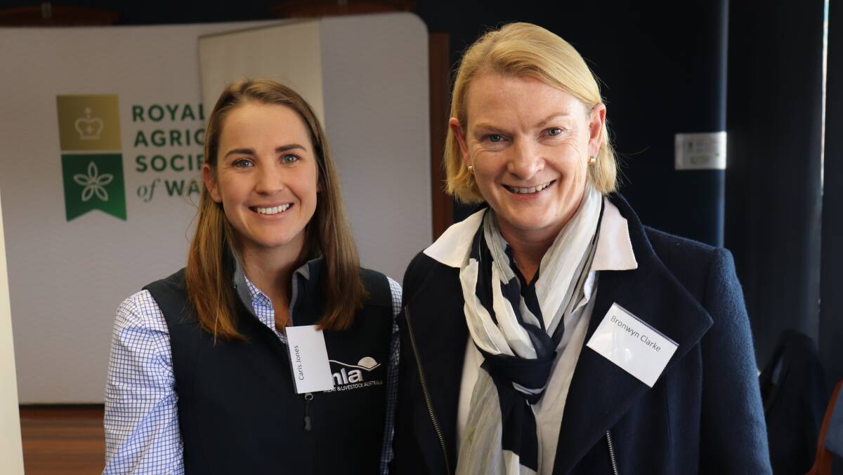 Meat and Livestock Australia project manager for livestock genetics Caris Jones (left) and Bronwyn Clarke, site manager of the Merino Lifetime Productivity (MLP) trial, had the enviable task of discussing genetics and how they might be used to achieve breeding directions for sheep flocks at last week's Stock Con conference.