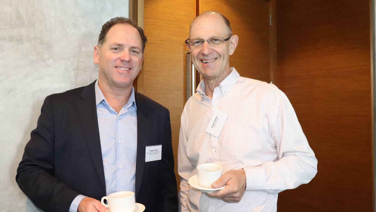 Department of Primary Industries and Regional Development director general Ralph Addis and David Carter, Australian Fisheries chief executive officer.