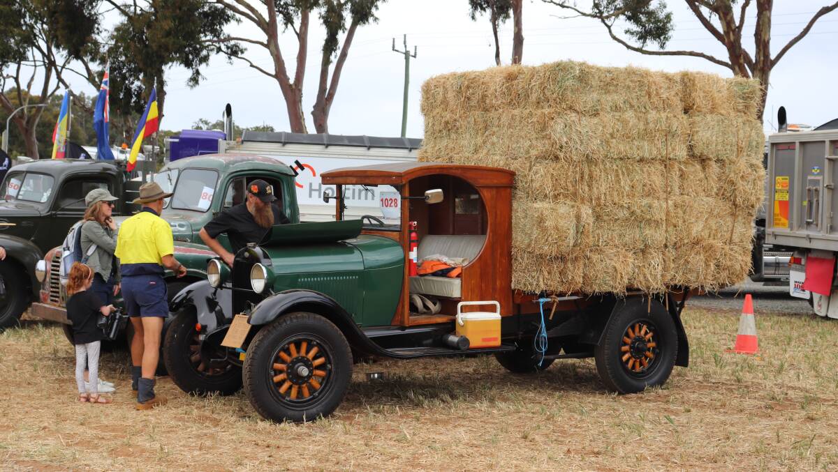 The only 1928 Ford AAC truck still in operation in WA was loaded up with hay while on display at the WA Mack Muster and Truck Show at Quarry Farm, Whitby, last month.