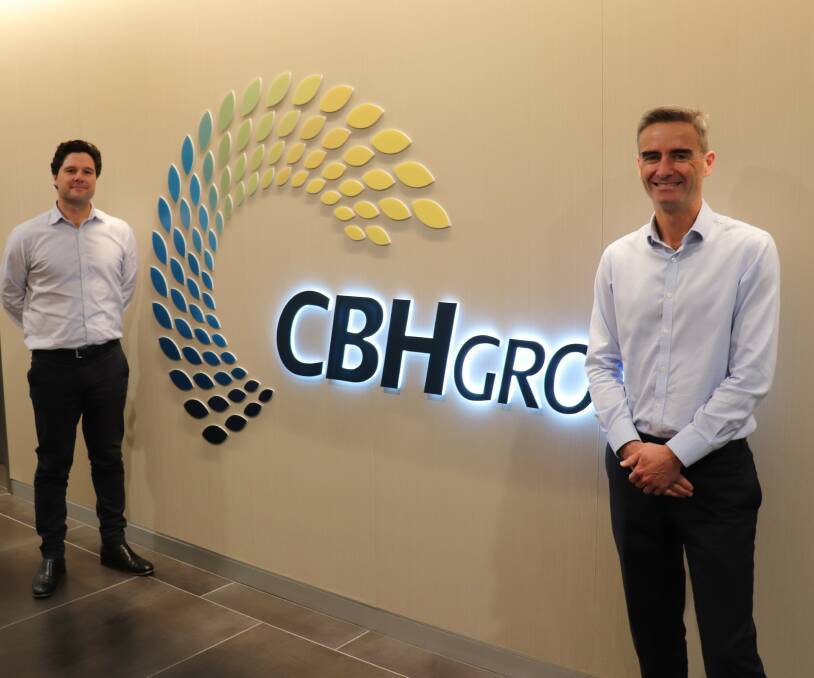 CBH Group chief operations officer Ben Macnamara and chief financial officer Doug Warden.