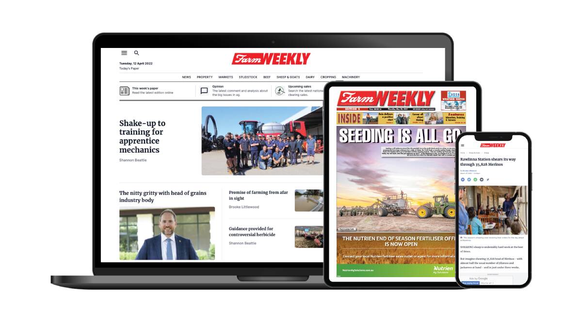 A digital subscription to Farm Weekly will unlock access to other agricultural mastheads in the ACM group.