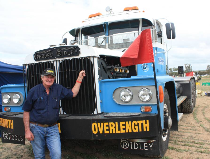 Trachmach member Perry Joyce at the Dowerin GWN7 Machinery Field Days, showing off this restored Rhodes Ridley truck. It has been a labour of love for Perry to show off the old girl at various shows throughout the State. Perry worked for the original owners Don Rhodes and Harold Ridley.