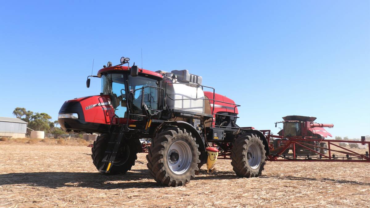 Six years old and still in as-new condition, this 2017 Case IH SP4430 Patriot self-propelled sprayer with 2902 hours showing, 36.5 metre boom, 6300 litre tank and Cases AIM Command FLEX advanced spray technology, was top item of the sale at $442,000.
