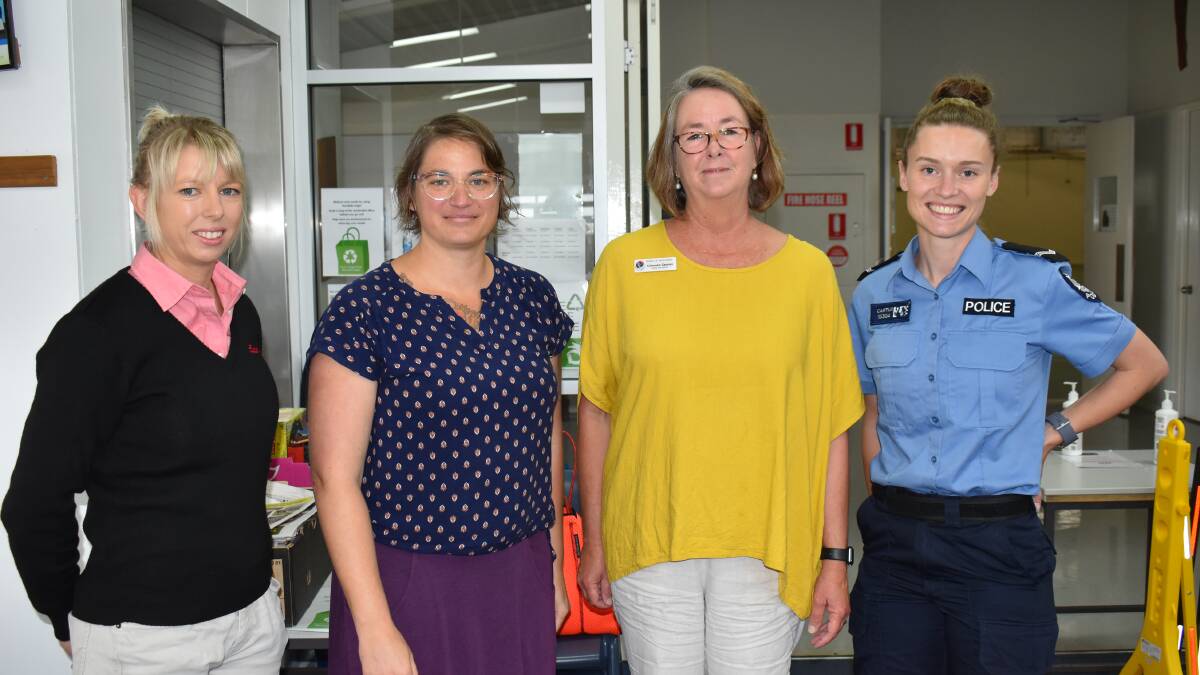 Elders on-road sales representative Hannah Gaffney (left), Denmark Chamber of Commerce chief executive officer Sumer Addy, Denmark Shire president Ceinwen Gearon and Denmark police officer Julz Carter all recently spoke at the WA College of Agriculture- Denmark for International Women's Day.