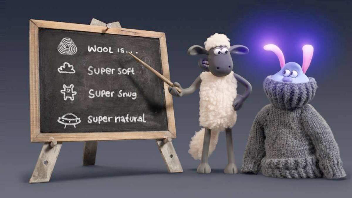 The video clip outlines the benefits of wool being super soft, super snug and super natural.