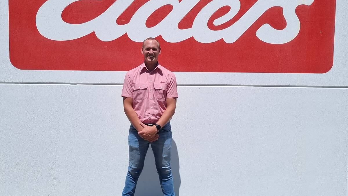 Adrian Carroll putting on the pink shirt to sell rural and lifestyle properties in the Bunbury and South West region, as a new rural real estate sales consultant in the Elders Bunbury office.
