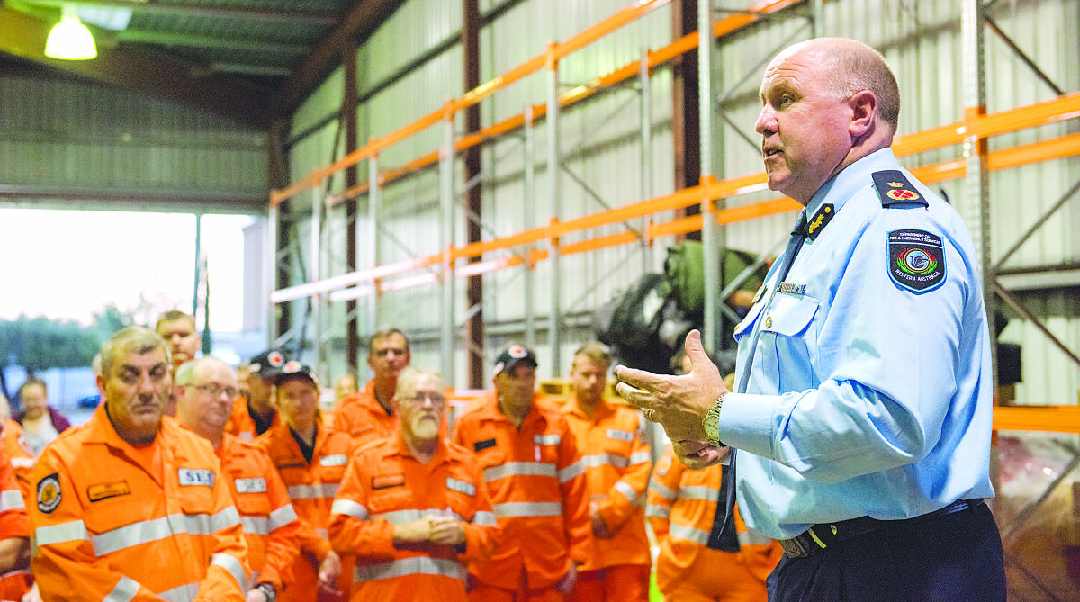 Mr Klemm at the opening of the Statewide Operational Response Division (SWORD) Kewdale facility in November 2017.