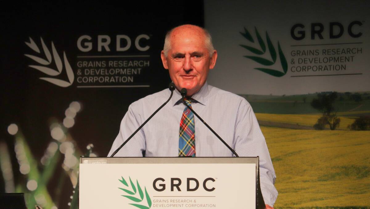  Emeritus professor Stephen Powles received the Seed of Gold award at the Grains Research Update in Perth on Monday morning.