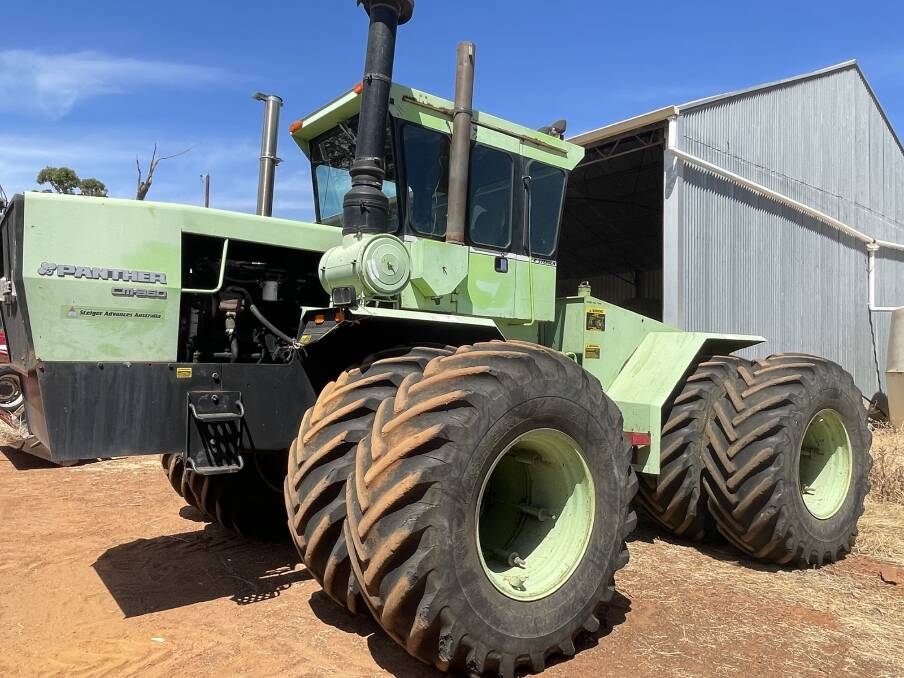 The Steiger breed of tractors has a cult following in WA and this 1983 Panther CM360 model found a new home at Corrigin, purchased for $22,000 by Wando Farm.