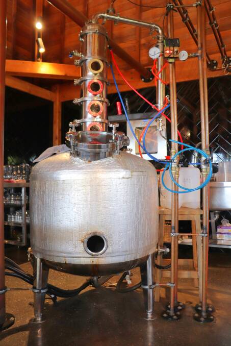 One of the gin stills in use at Wise Wines in the South West.