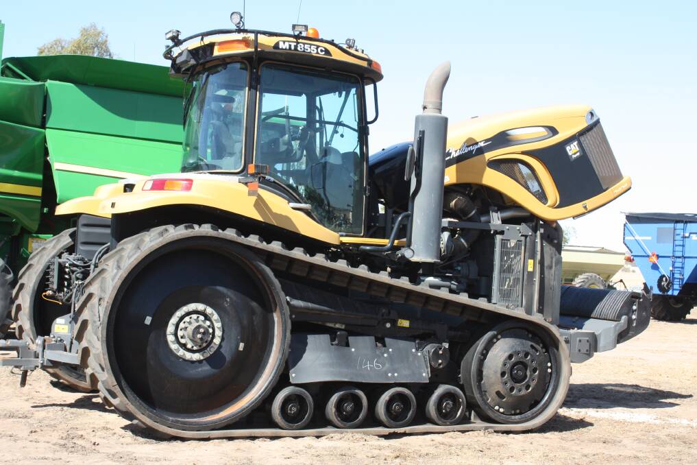Top sale price of $400,000 was realised by this 342 kiloWatt 2014 Caterpillar Challenger MT855C tractor.