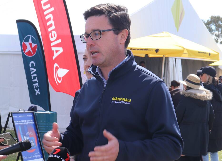 The Nationals Federal leader David Litttleproud at the Dowerin GWN7 Machinery Field Days last Wednesday as part of his WA tour.
