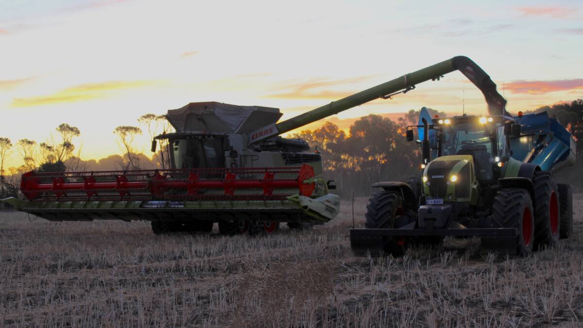 Despite some rainfall making this year's harvest a stop-start one, Kogody Farming, at Gibson/Dalyup, finished earlier this month. Photo by Anna Hockey, Gibson/Dalyup (@kogody_farming).