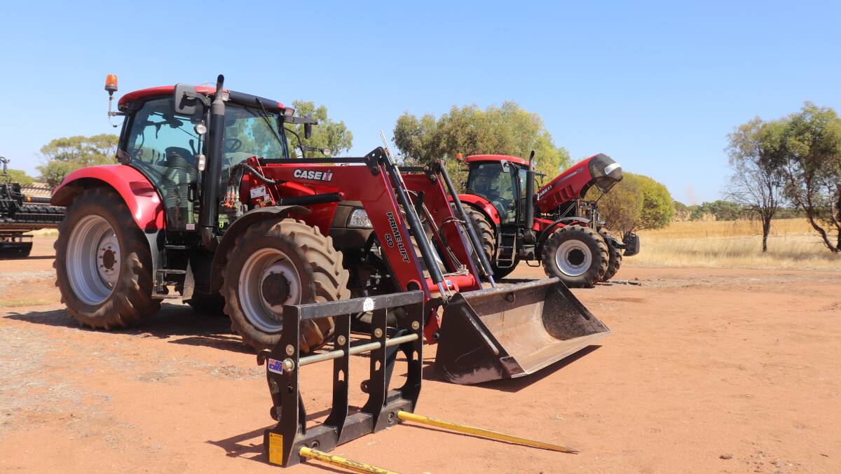 Initially passed in at $97,500, this as-new condition and Boekeman Machinery serviced 2015 Case IH Maxxum 125 Classic front-wheel-assist tractor with just 1350 engine hours and Prime Lift 50 front end loader with 2.6 metre bucket and hay fork, sold immediately after the auction to Brighton Farm, Capel, for the $100,000 reserve price.