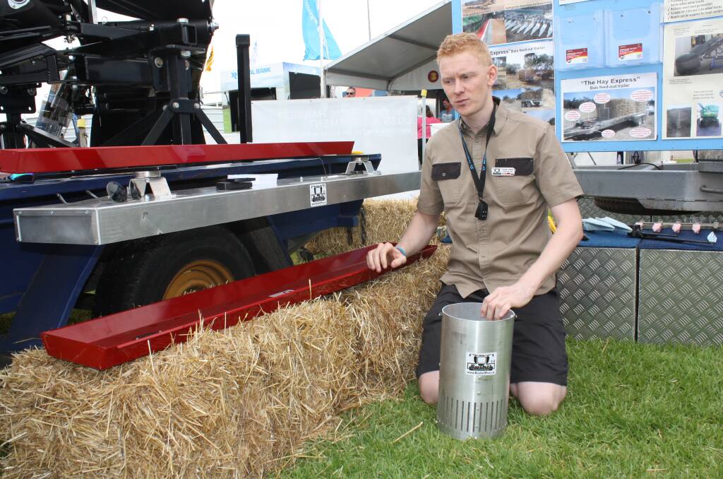 Canadian agronomist and Bushel Plus company founder Marcel Kringe walked Torque through his Bushel Plus grain loss monitor at last week's Make Smoking History Wagin Woolorama. The integrated system attracted a lot of attention. 