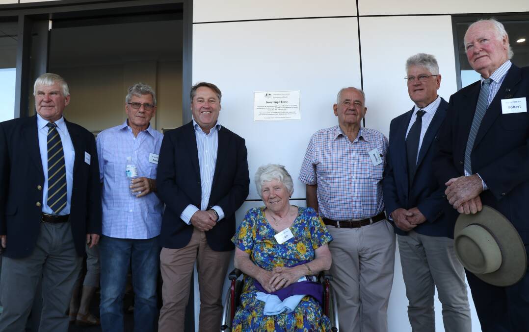 Federal MP for O'Connor Rick Wilson (third from left) with George Church Community Medical Centre board members William Harvey (left), Peter Rogers, Pam McGregor, Neville Matthews, Kevin Broom and Robert Sexton.