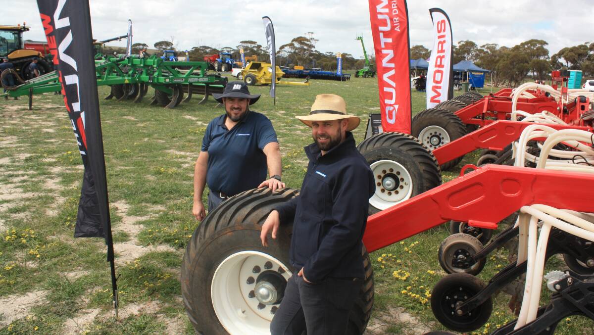McIntosh & Son Wongan Hills salesman Dave Thorne (left) and company northern branch manager Anthony Ryan.