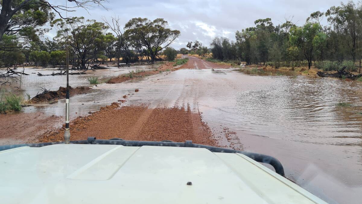 Mount Yule, about 27 kilometres north of New Norcia, copped about 63mm of rain from Saturday morning to Sunday afternoon. Photo by Pieter du Plessis.