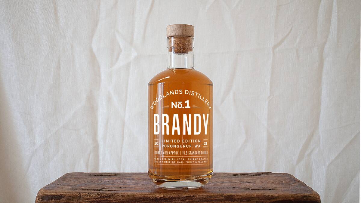Woodlands Distillery's six-year-old brandy is already available to purchase from The Bottle-O on North Road in Albany, as well as Liquor Barons in Melville, Perth. Photo by James Walmsley Design.