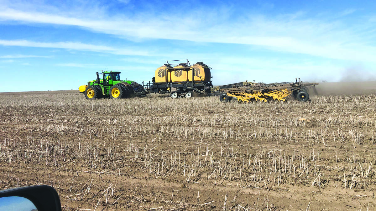 Borden farmer Paul OMeehan said he was happy with the germination of this years cropping program after using two new SeedMaster seeding rigs for the first time this year.