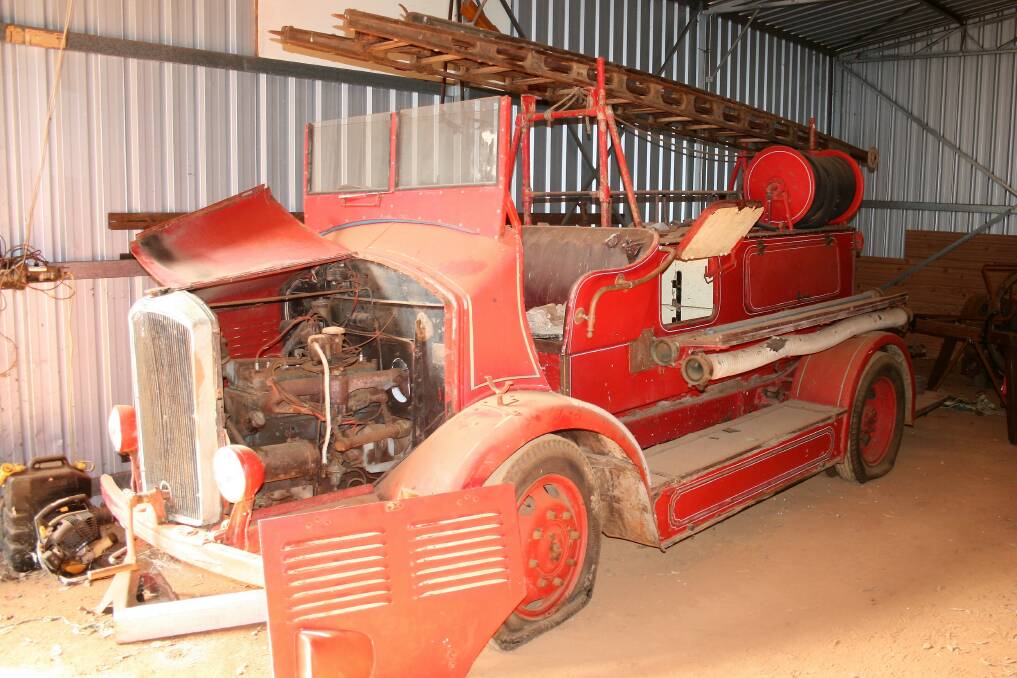 An old fire truck will be showcased in the planned centre.