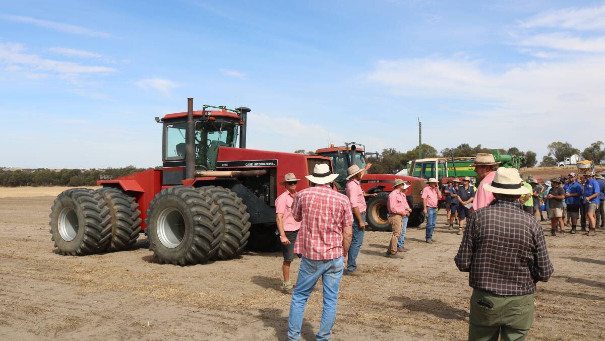 This Case IH 9280 four wheel drive tractor topped the sale for vendors Andrew and Maureen Borthwick, Cranstoun Farm, Yilliminning, at $60,000, when it sold to a buyer in Victoria.