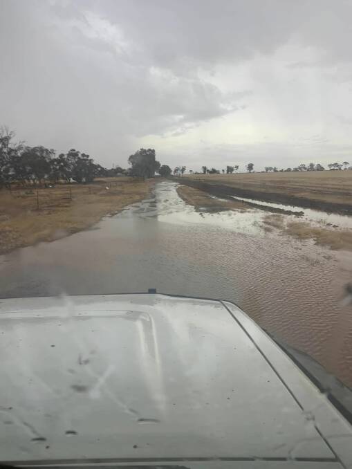 Up to 55mm of rain has fallen in the Westonia area since last Friday. Photo by Ash Geier.