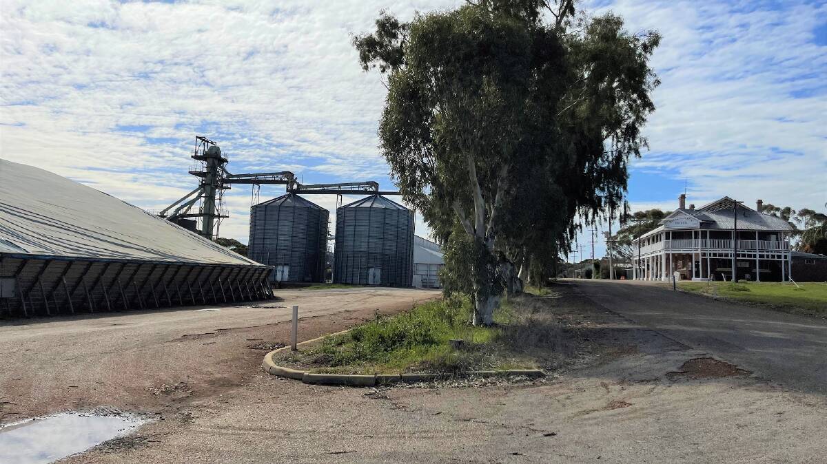 Shire of Toodyay chief executive officer Suzie Haslehurst has called on the CBH Group to keep the Bolgart bin open for at least five years. The Bolgart Hotel is across the road. Photo provided by Toodyay Shire.