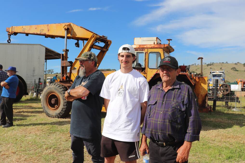 Lights On The Hill brought three generations of the Cicolari family, Waroona, together. Tony (left) was with son Ben and father Albert Cicolari enjoying the tractor pull demonstration.
