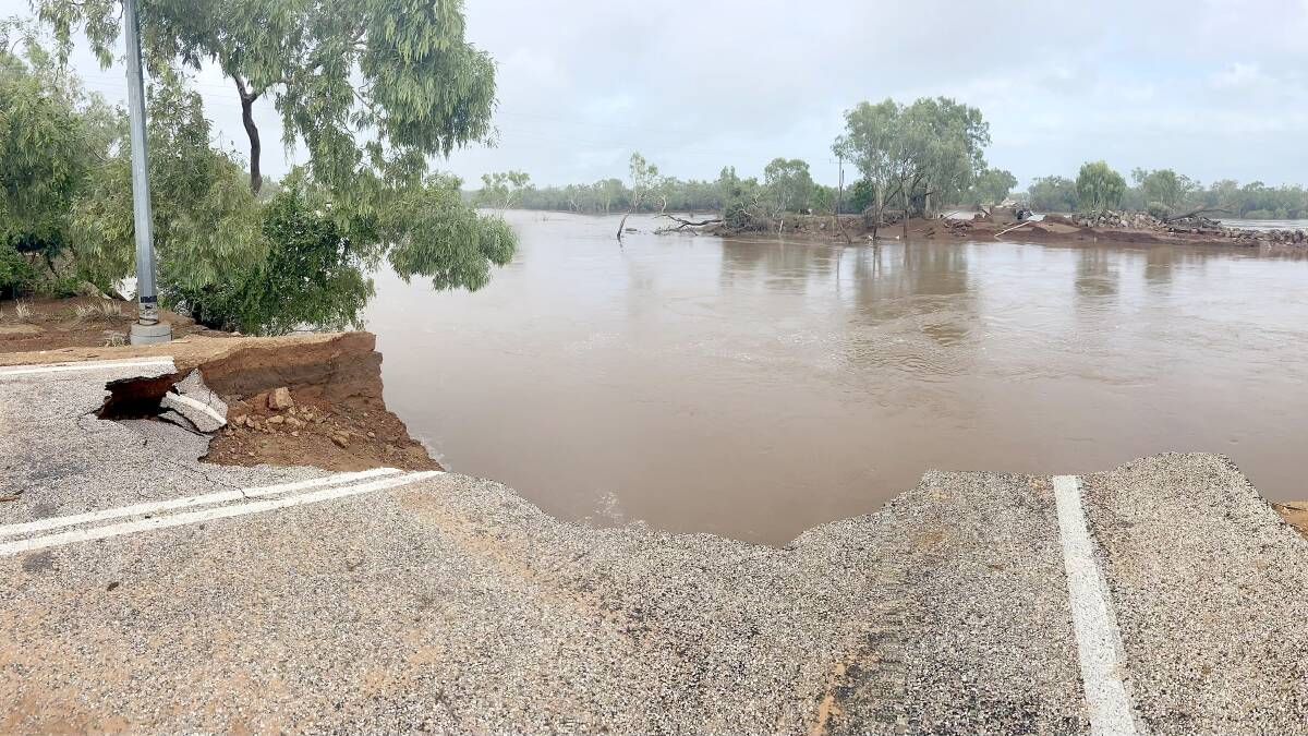 Chris Towne, Gogo station, captured this image of Great Northern Highway that has been washed away from the recent flooding.