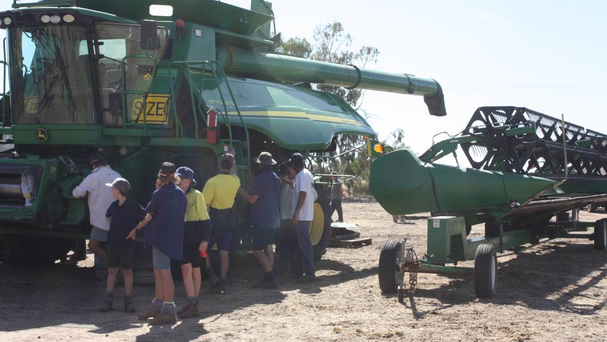 A John Deere 9770 STS showing 4626 engine hours and 9728 hours for its bullet rotors attracted plenty of attention and sold for $90,000.