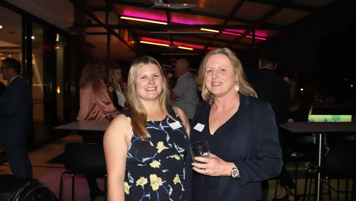 Amy Pannell (left) and her mum Tanya from Rocks Gone Pty Ltd, manufacturers of tractor-driven rock crushing machinery for agriculture.