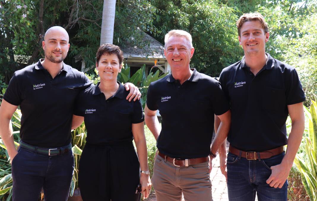 From Nutrien Real Estate Bunbury were sales representatives Ben (left), Steve and Daniel Lloyd-Smith with administration assistant Stephanie Lloyd-Smith.