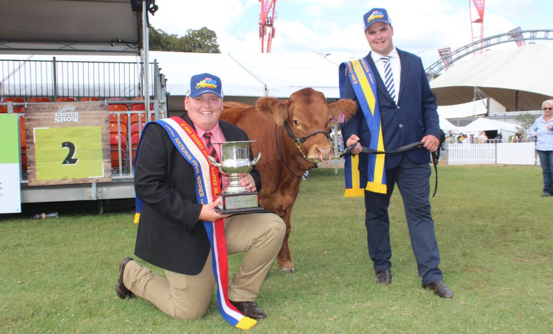 The 2024 ALPA National Young Auctioneers Competition winner Justin Oakenfull, Elders Rural Services, Inverell, and runner-up Michael Purtle, Purtle Plevey Agencies, Manilla. Picture by Hayley Warden