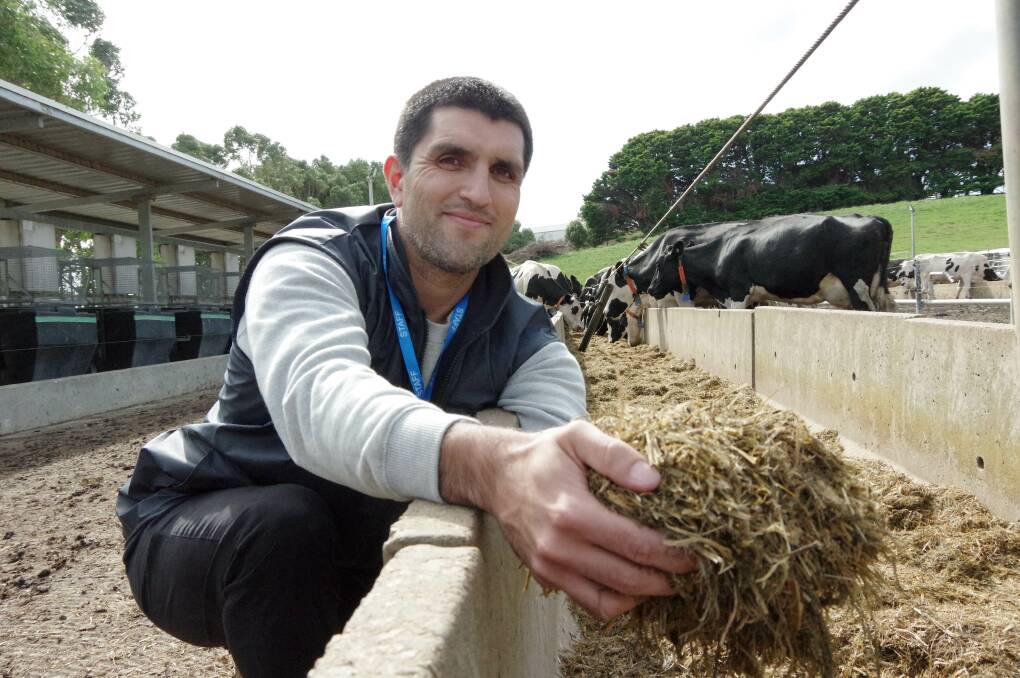 Dr Pablo Alvarez Hess has been leading recent Ellinbank research projects identifying the effect of feed additives on cows' methane emissions. Photo: Jeanette Severs.