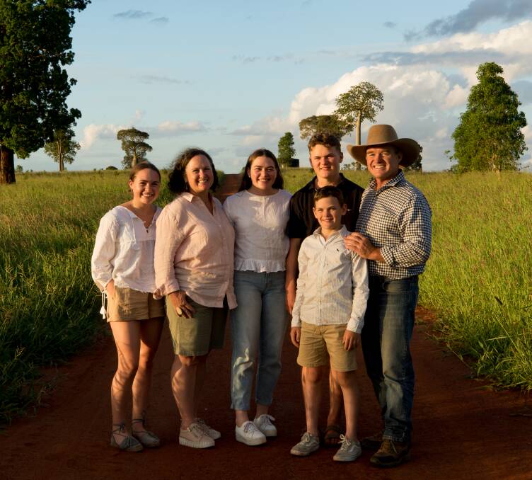 Bonnie Doone's Grant and Carly Burnham with Lily, Ruby, Knox and Quade. Picture Davina Bambrick Photography.