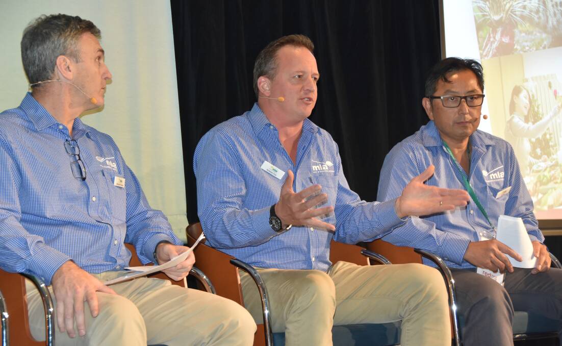 OPPORTUNITIES: Meat and Livestock Australia's business manager in Korea and Japan Andrew Cox talks market dynamics with MLA general manager international markets Michael Finucan and national retail category manager Jeff Ng.