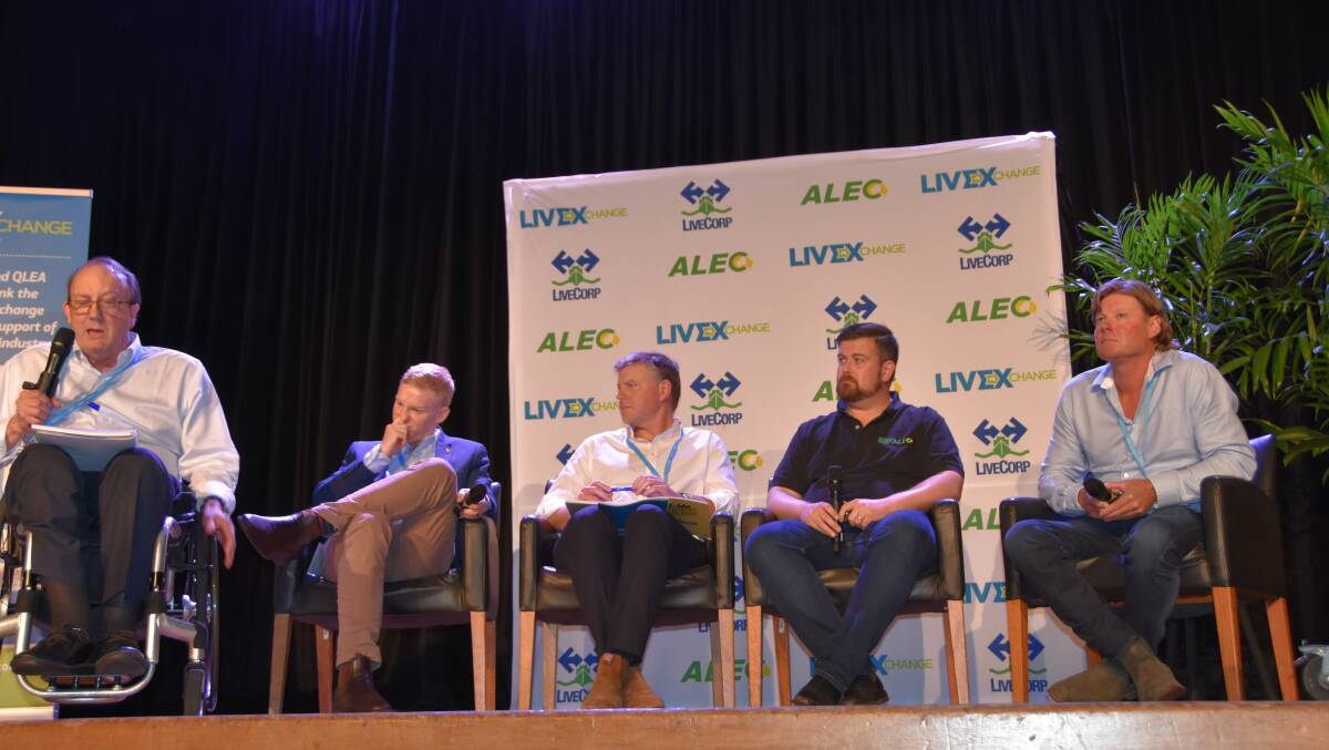 WHERE TO FROM HERE: Facilitator Dr Peter Barnard, The Cattle Collective's John Cunnington, LiveCorp CEO Sam Brown, ALEC CEO Mark Harvey-Sutton and Cattle Council of Australia's Geoff Pearson discuss what the live-ex industry needs to do going forward.