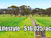 The strong demand for lifestyle blocks at almost any price continues apace. This 200 acre cropping block at Anakie, near Geelong, has sold for $3,205,000.