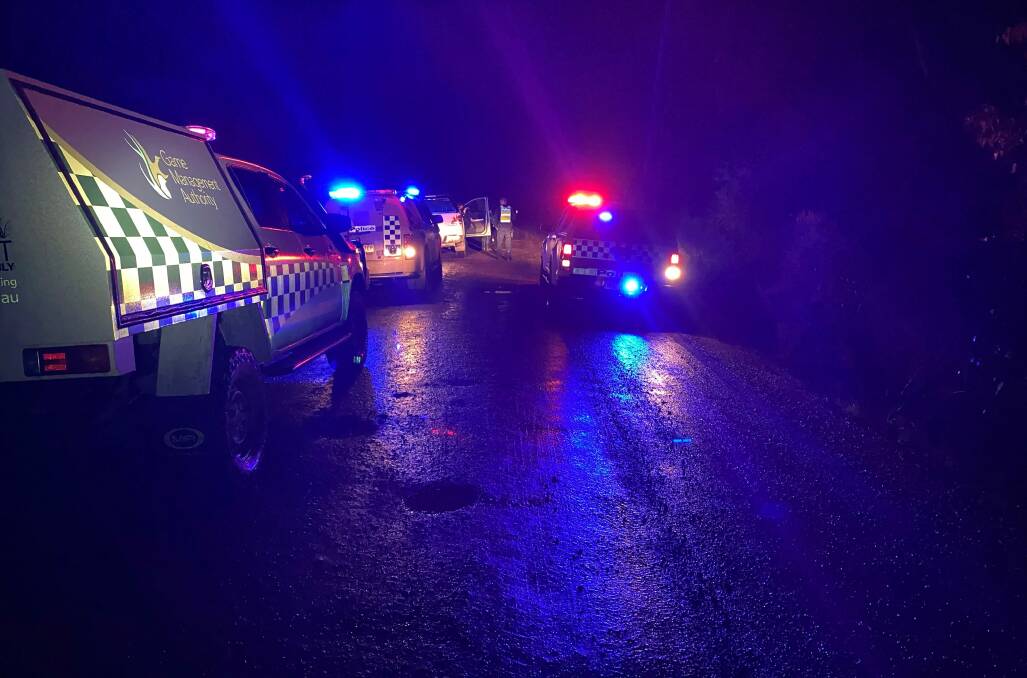 The weekend's police operation was conducted during wild weather in the high country. Picture: Victoria Police.